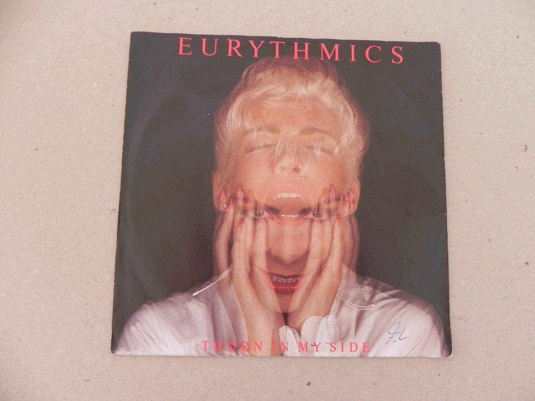 Dischi in vinile: Single brit. Pop Duo Eurythmics 1986 Thorn in my Side – Usato da Siebnen venduto da krimsie