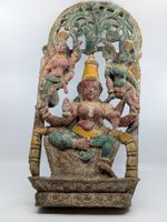 Holzskulptur Gottheiten Indien ? Hinduismus ?