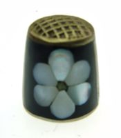 Fingerhut mit Muster Perlmutt (5)