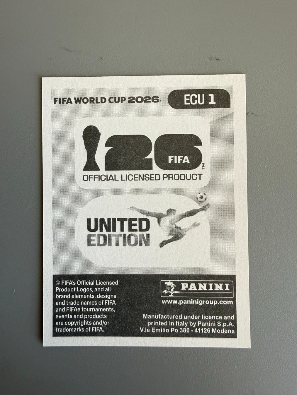 Panini Sammelbilder & Trading cards: Panini Ecuador Wappen ECU1 – Gebraucht aus Liebefeld von Ronaldo-1996 1