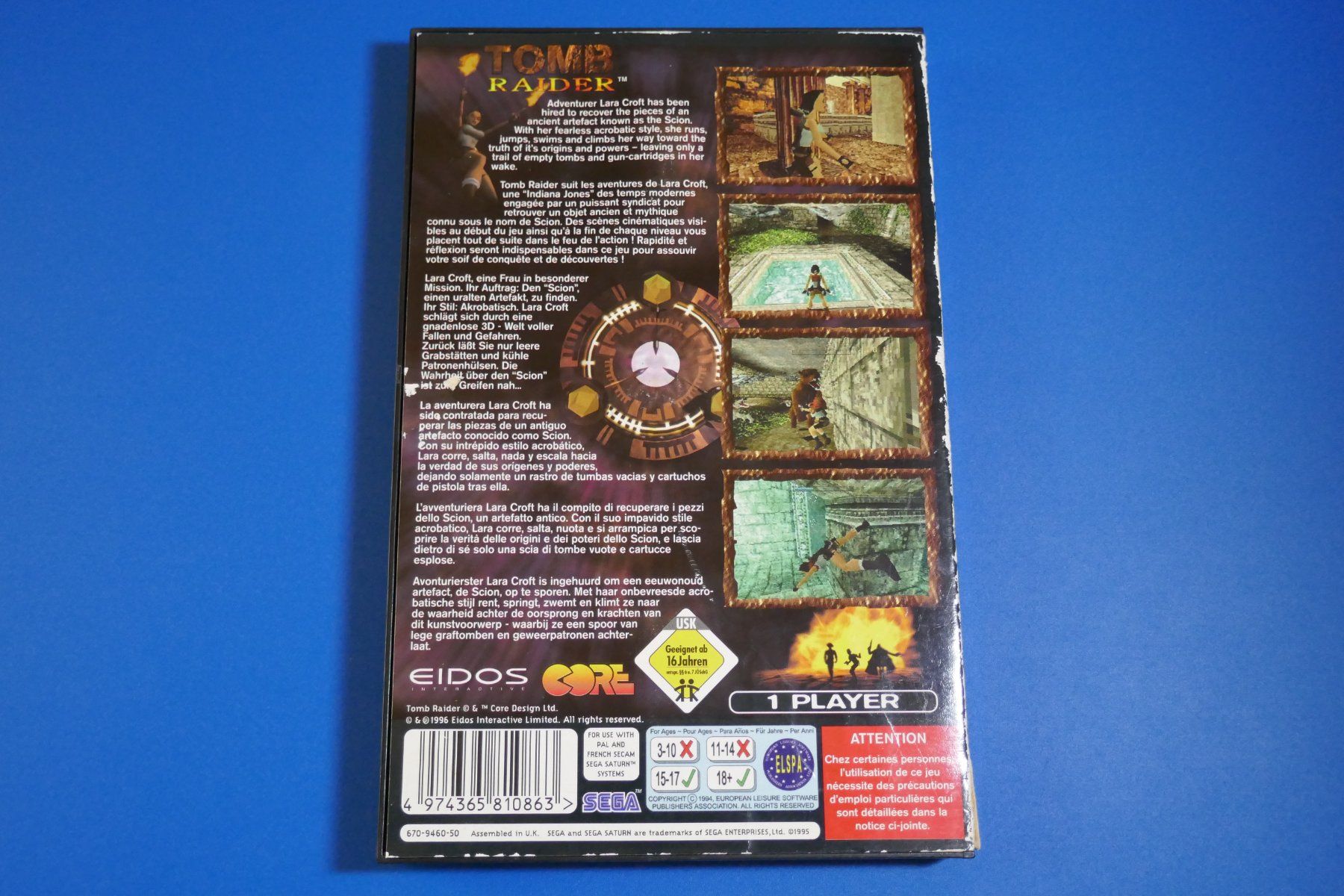 Sega Giochi: Tomb Raider - Sega Saturn – Usato da Vuarrens venduto da Espace-Retro 3