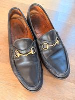 Pair Mens Vintage Gucci Black Leather Shoes - 1953 Modell