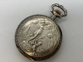 LUMEN Taschenuhr 52mm Silber läuft /i443