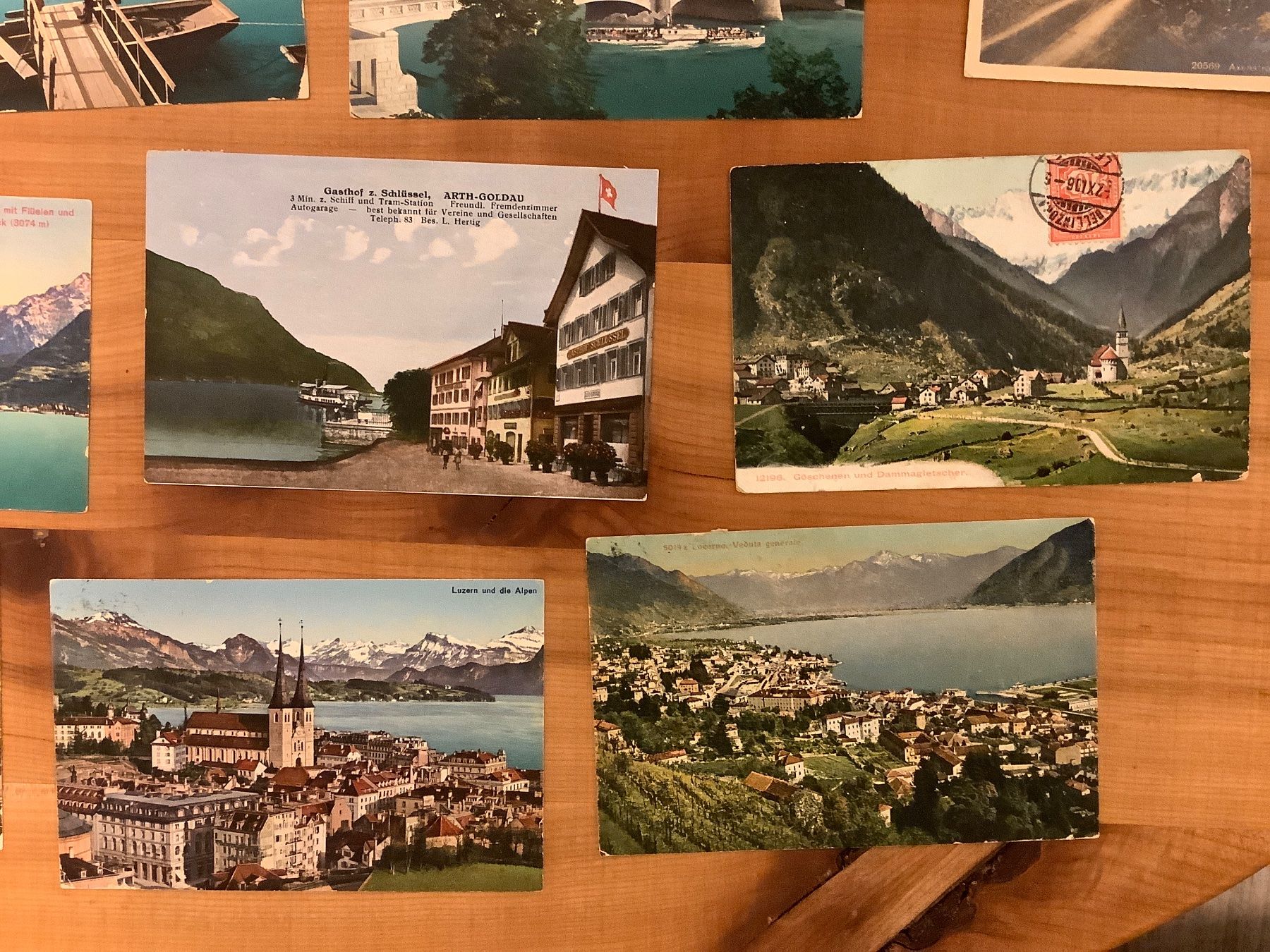 Cartoline postali: 11 gelaufene Ansichtskarten Schweiz 1906 - 1926 – Usato da St. Gallen venduto da herbrig2 2