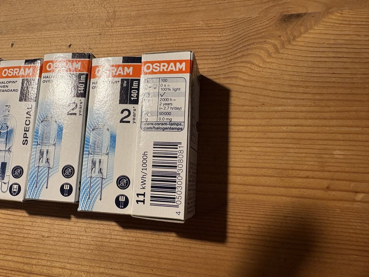 Osram Lampade: Halogen Oven Osram 9Stk – Nuovo e nell'imballaggio originale da Wittenbach venduto da kramerei.vanessa 1