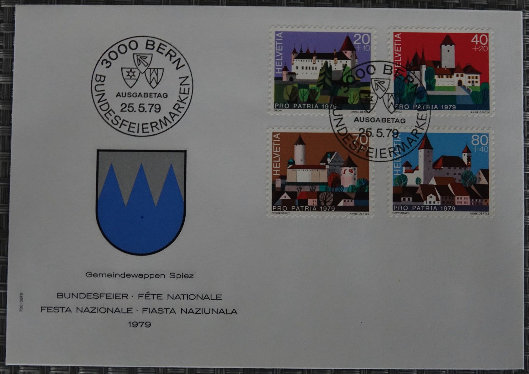 Tutti i francobolli: Pro Patria FDC-Couvert 1979 ET-Gestempelt – Usato da Goldau venduto da Bofi0