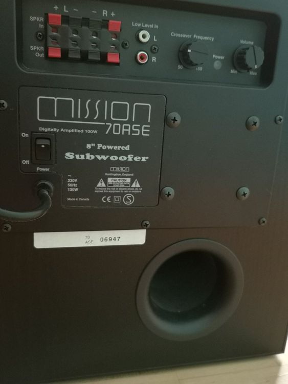 Mission clearance 70ase subwoofer