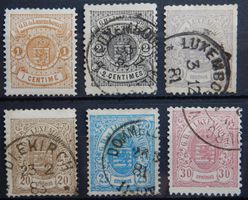 Luxemburg ex. Kat. 37-44 */gest. 1880 Kat. 76 Euro
