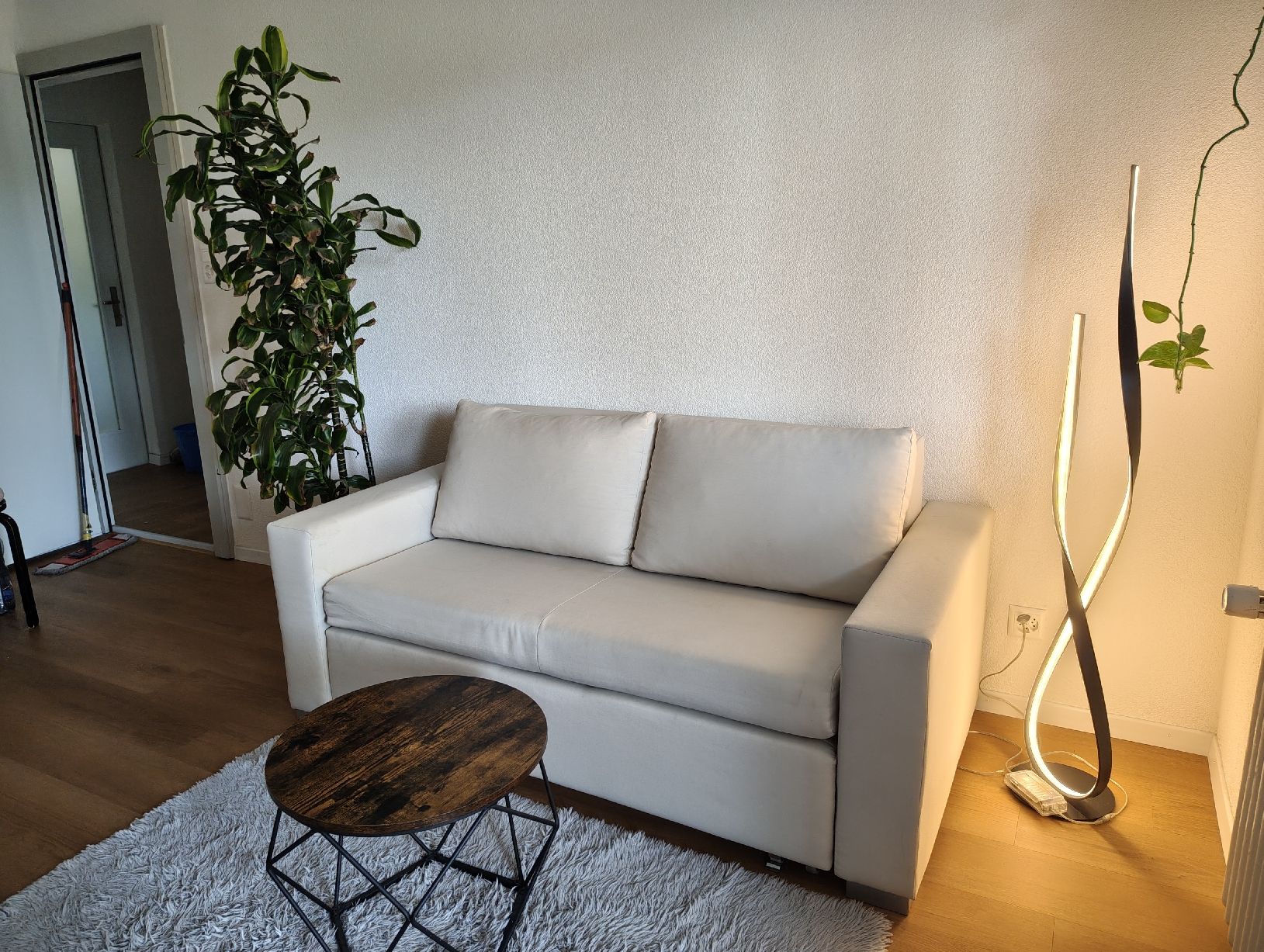 Sofas: Sofa Bed Beige Fabric 2-seater – Gebraucht aus Kreuzlingen von fix_wx75 7