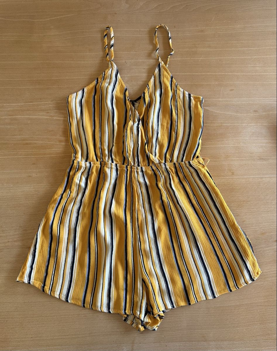 Shein Tute: Combishort rayée jaune et noire – Usato da Ardon venduto da cam_f86l 1