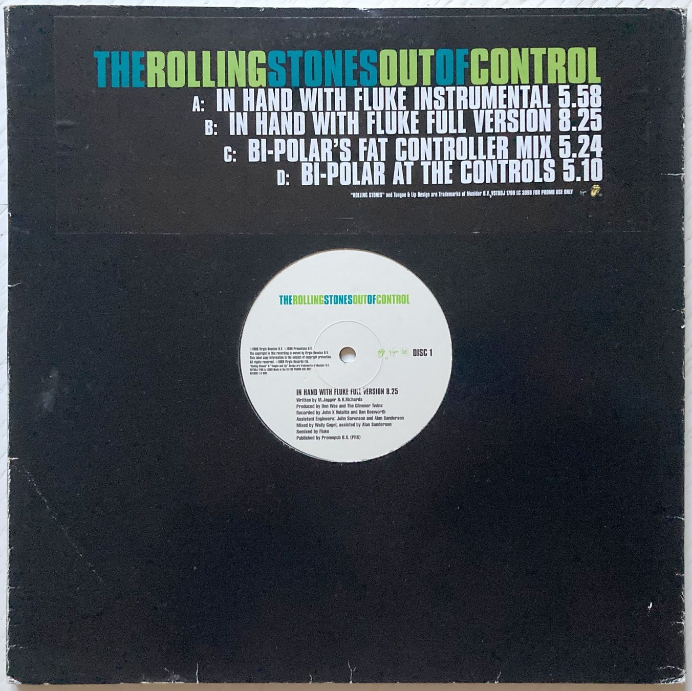 Dischi in vinile: ROLLING STONES - OUT OF CONTROL – Usato da Bottens venduto da hotter-than-hell