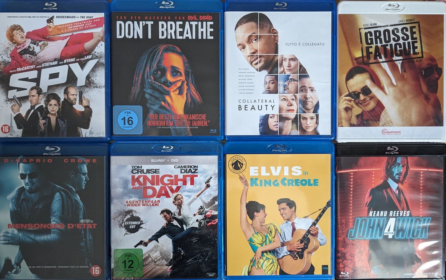 Tutti i DVDs: Blu Ray VF lots de 8 – Usato da Vevey venduto da Cadillacman