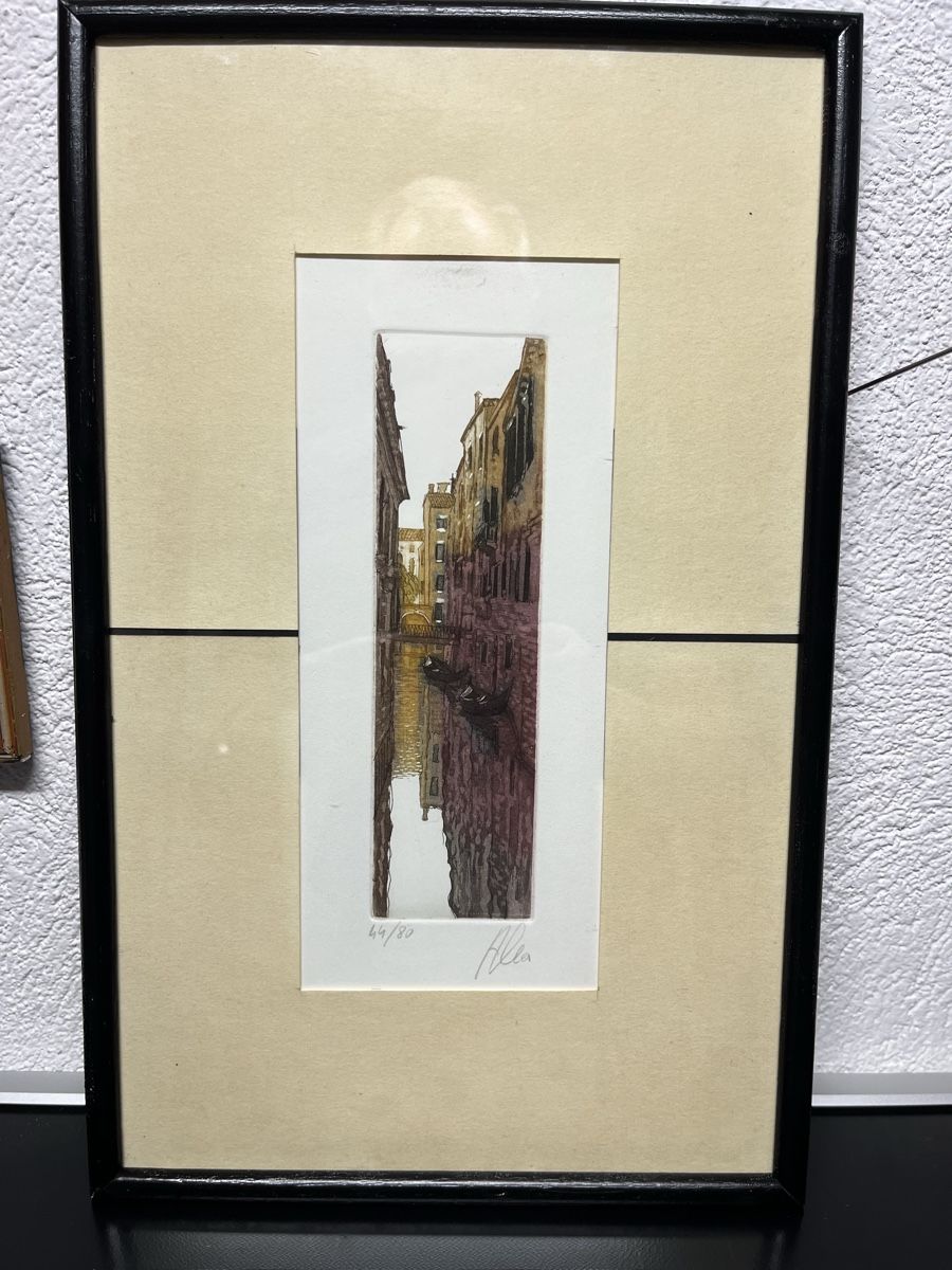 Incisioni: Gravure de Venise encadrée – Nuovo (secondo la descrizione) da Lausanne venduto da joltei