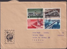 1947, Nr.277-280 EISENBAHN-FDC, sauberer Beleg, Kat: 45.-+