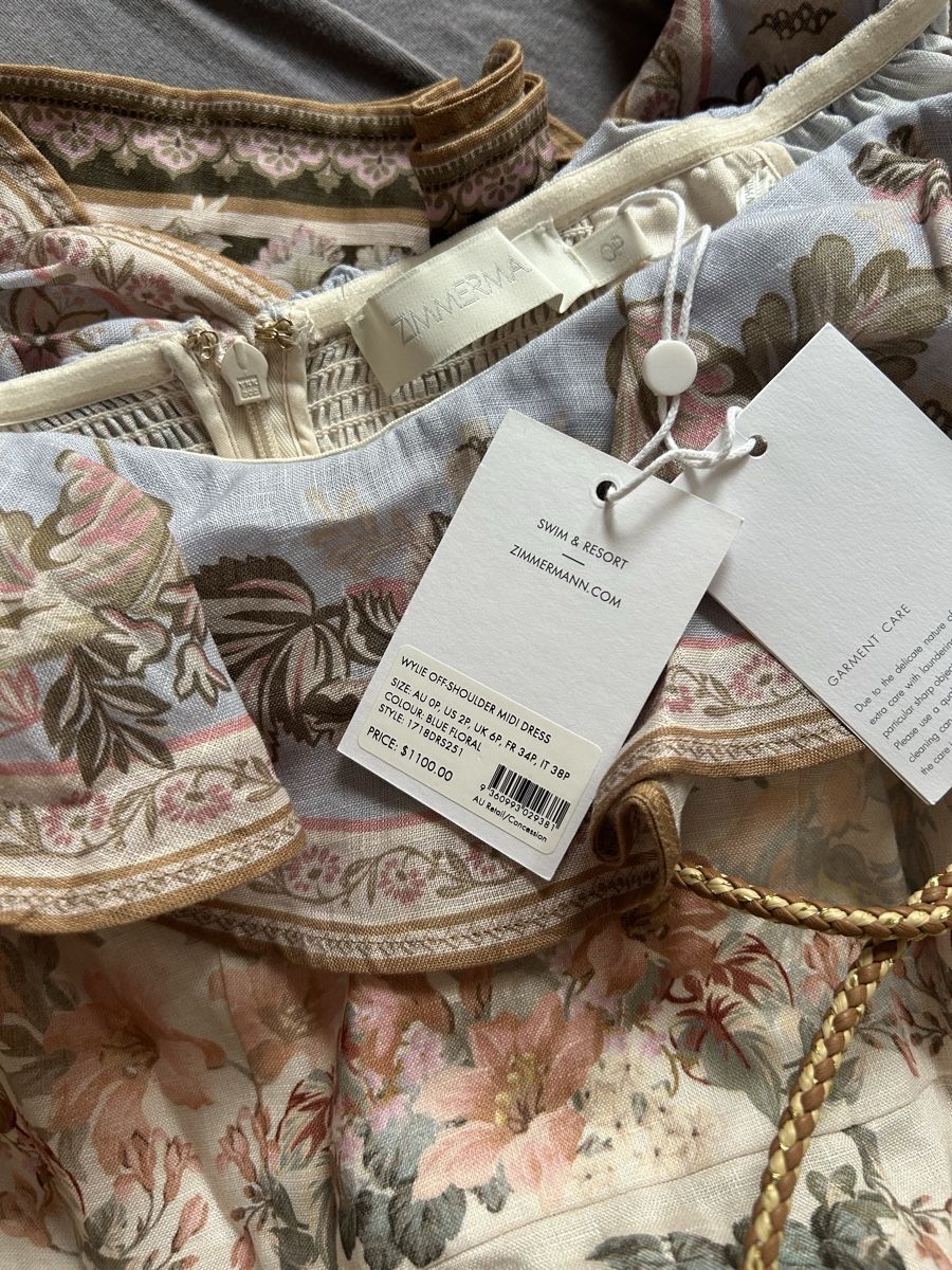 Zimmermann Kleider: Authentic Zimmermann Linen Midi Dress – Neu (gemäss Beschreibung) aus St.Josefen von lop_lh8d 4