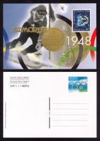 1996/98_895_100 J. OLYMPISCHE SPIELE auf Ganzsache 1948 ! **