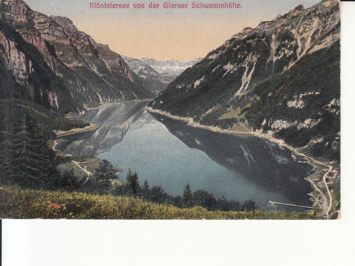 Cartoline postali: Klöntalersee 1924 – Usato da Bürglen TG venduto da StampGraf