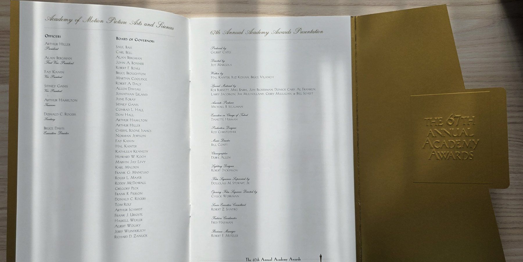 Bücher: 67th Annual Academy Awards Programm -Rarität! Oscar Programm – Neu (gemäss Beschreibung) aus Oetwil am See von fineli2 1