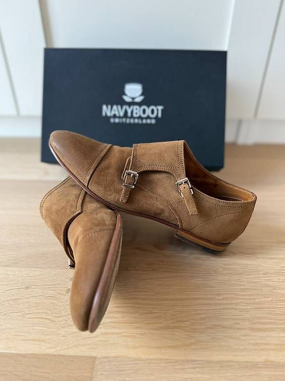 Scarpe da uomo: Business Slipper von Navyboot, cognac braun – Usato da St. Gallen venduto da Sabrinaaa