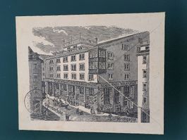 Litho Werbe Brief Schuhhaus Wilh. Gräb Zürich Gelaufen 1912