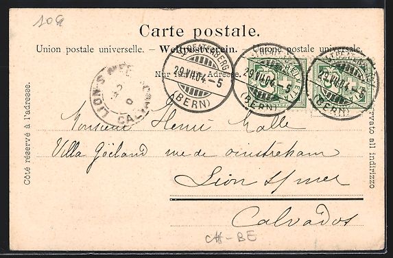 Cartoline postali: AK Beatenberg, Hotel Waldrand, 1904 – Usato da Berlin venduto da bartko-reher 1