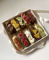 Frisch! Schoggi Bananen Pops, hausgemacht, Geschenkidee!