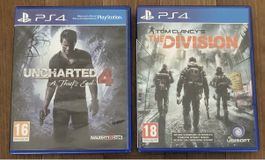 PS 4  Stück UNCHARTED 4 / The Division