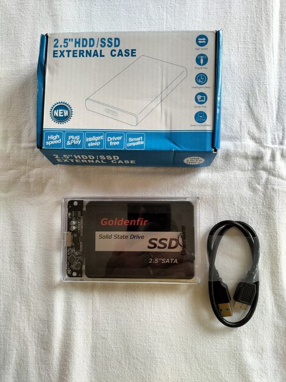 Boîtier Pour Disque Dur Externe 2.5" - Orphee 3D Noir - USB 3.0/2.0