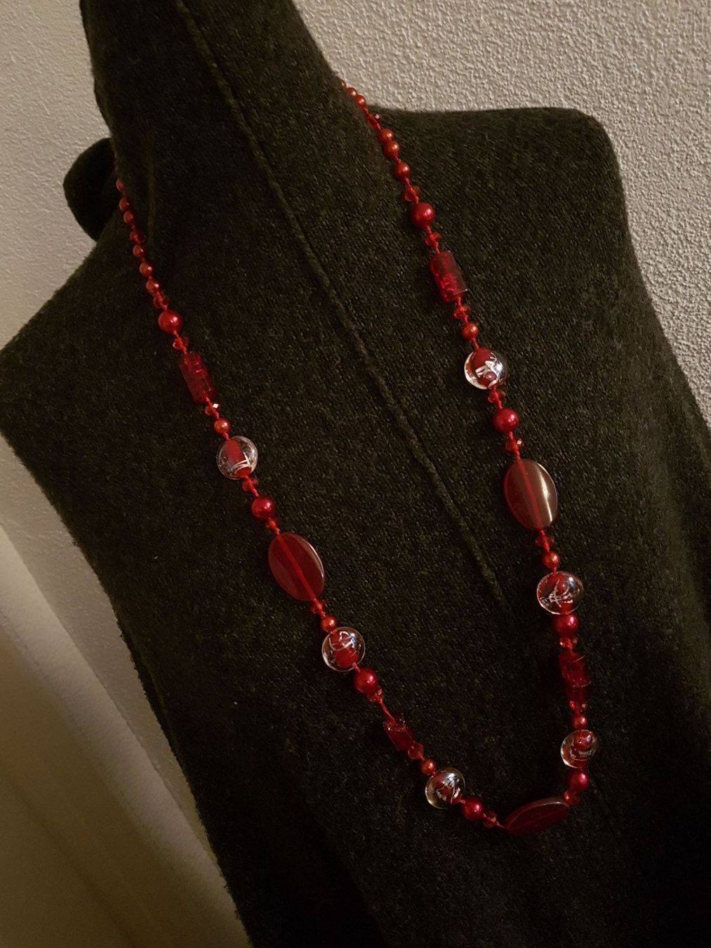 Catenine: Kette rot, versch. Beads, leicht def. – Usato da Ettingen venduto da Maranathatalitha 3