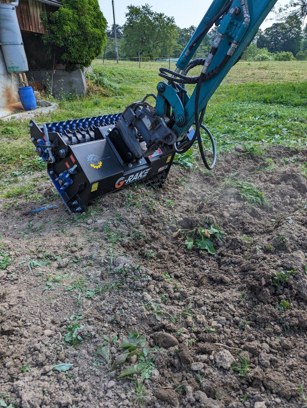 Takeuchi Escavatori: Planierrechen G-Rake Vorführgerät – Usato da Bazenheid venduto da BMZentrumGmbH 4