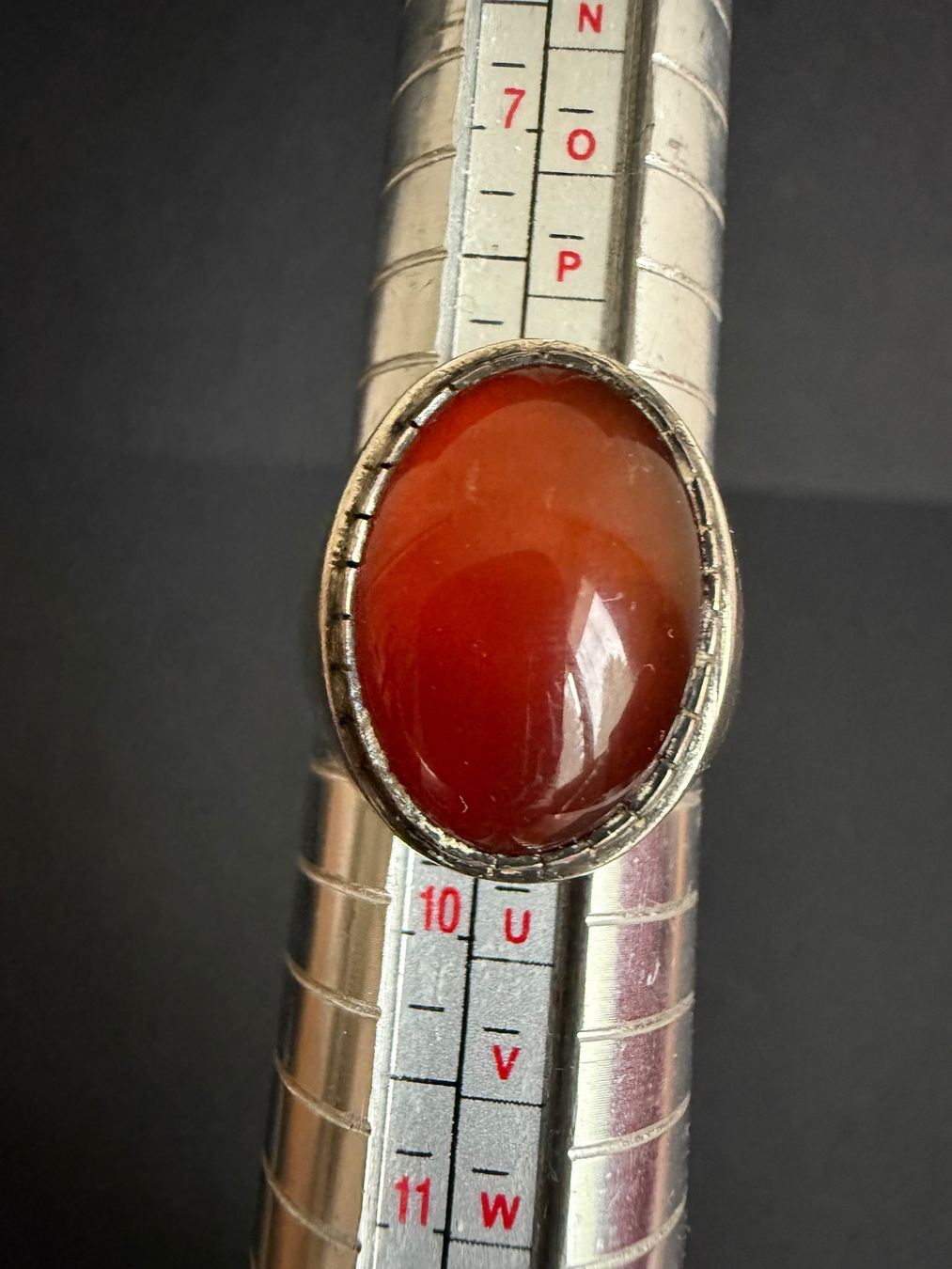 Anelli: Vintage Silber Ring mit Karneol 800 – Usato da Spiegel b. Bern venduto da Rogger72 7