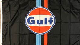 Gulf Oil Fahne Tuning Öl 80er 90er LeMans Formel1 DTM Rally