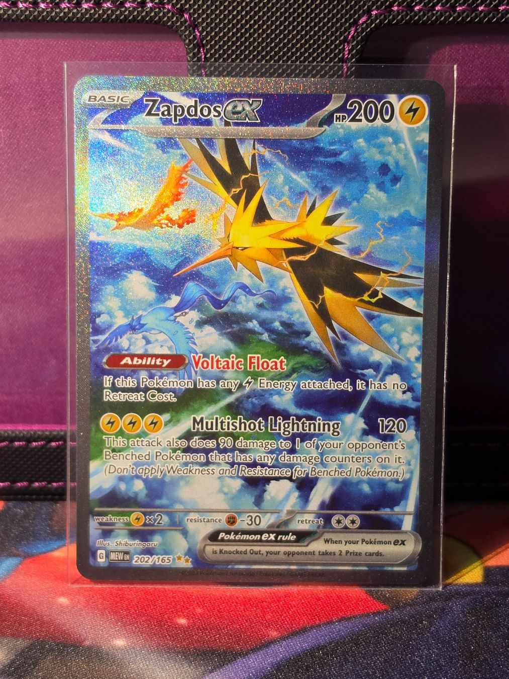 Pokémon Sammelbilder & Trading cards: Zapdos ex 202 – Gebraucht aus Binningen von oscark77