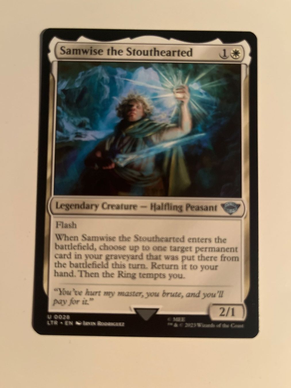 Magic The Gathering Carte collezionabili: 1 x Samwise the Stouthearted - Magic: The Gathering - MtG – Usato da Kriens venduto da Shadi1980