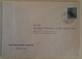 ZB141) 1950, Pro Juventute auf Brief