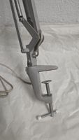 Tischlampe grau Klemmlampe