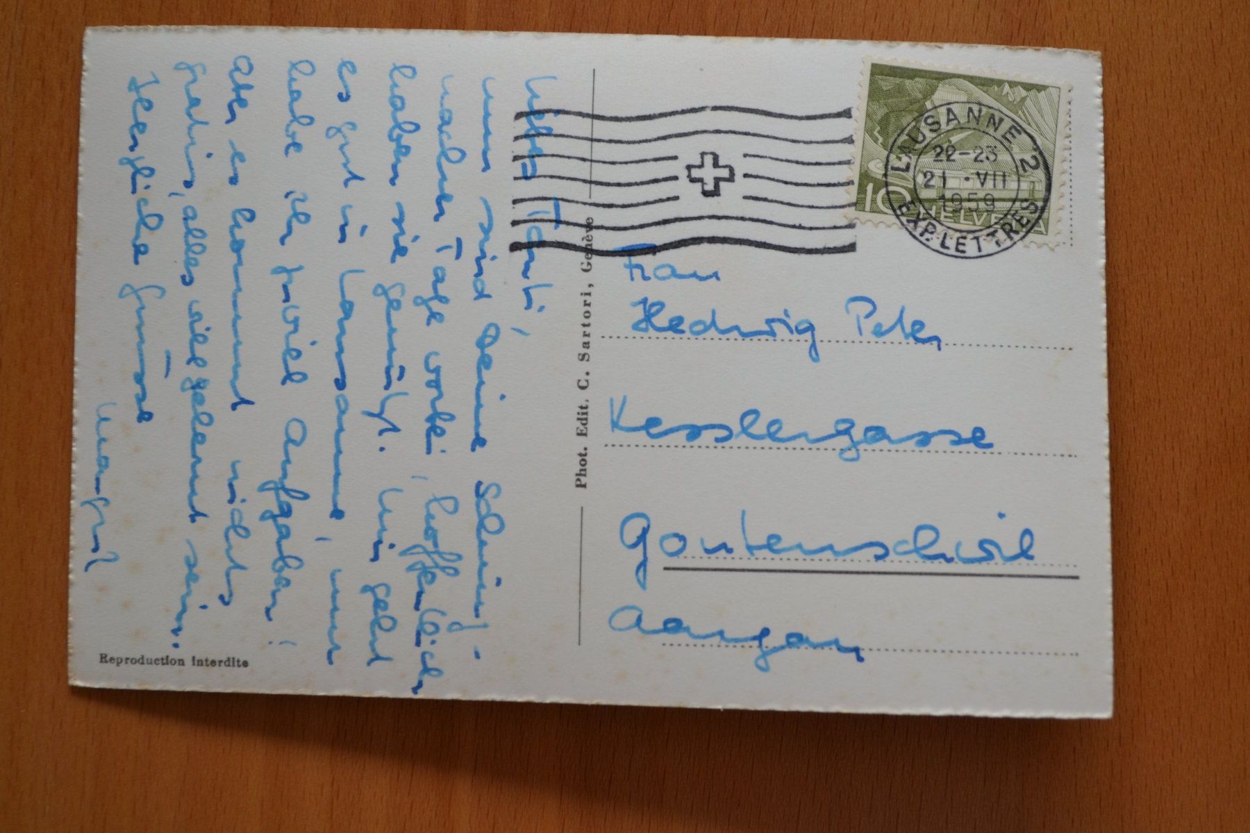 Cartoline postali: AK Lausanne VD – Usato da Beinwil am See venduto da kajak55 1