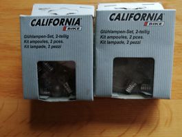 2x CALIFORNIA Bike Glühlampen-Set 2-teilig 6V