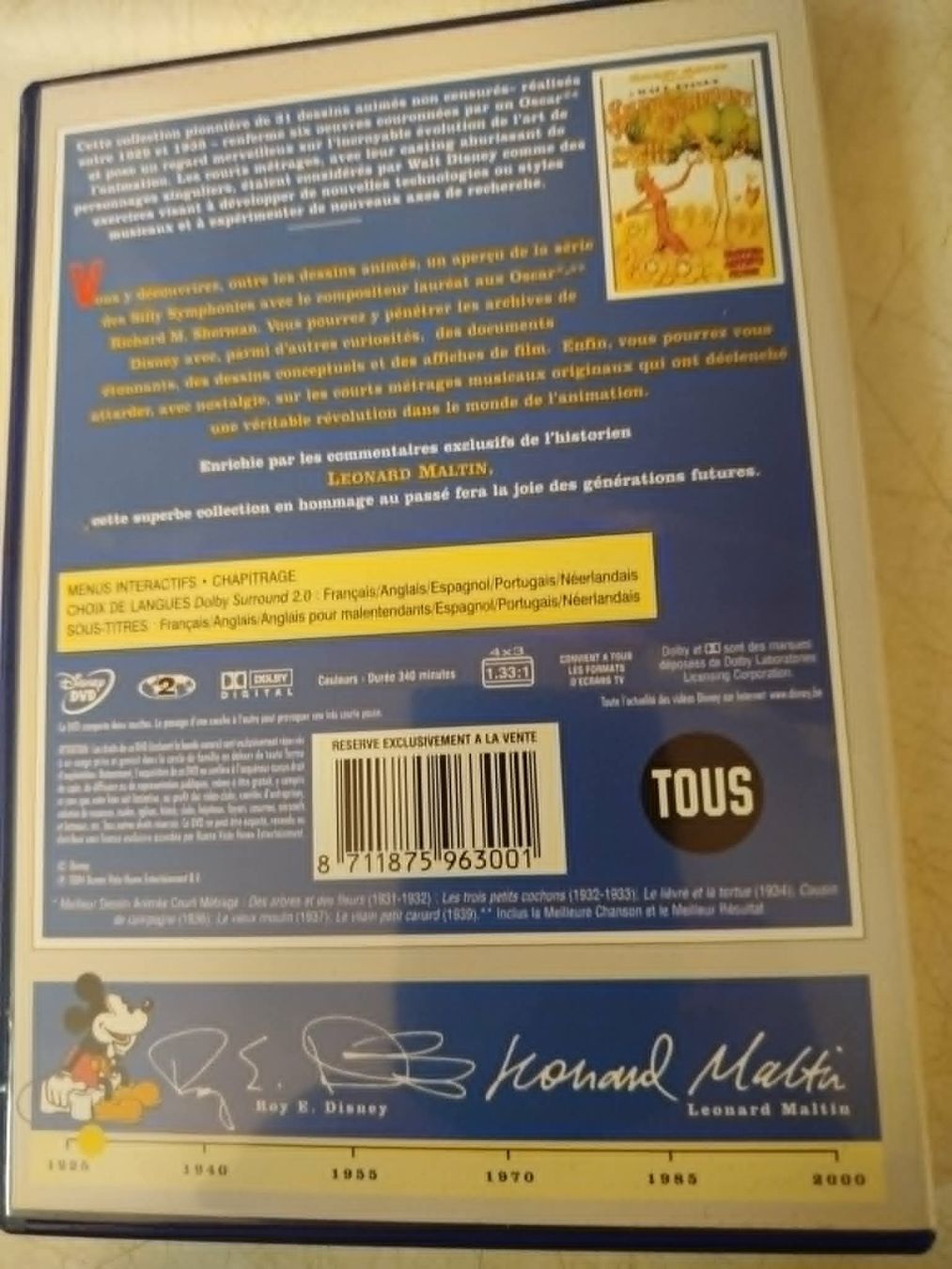 Tous les DVDs: Dvd  Walt Disney : Silly Symphonies – D'occasion à La Chaux-de-Fonds par Emmaus2300CDF 6