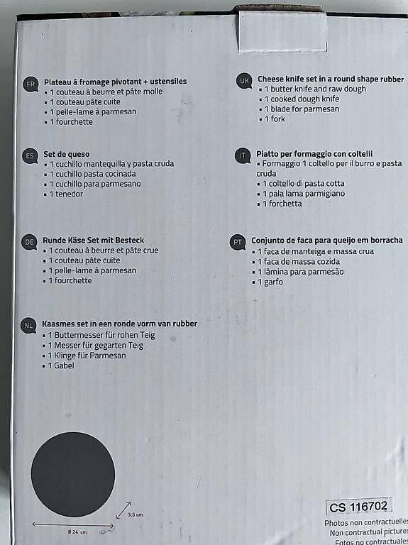 Servierplatten: Runde Käse Set Käsebrett mit Besteck Plateau Fromage – Neu und originalverpackt aus Zürich von Ikle00 3