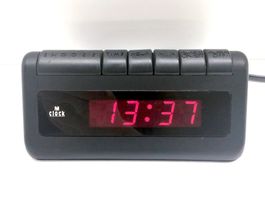 Digitaler Wecker M Clock schwarz gebraucht funktionsfähig
