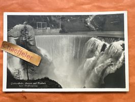 Alte Gotthardbahn-Postkarte Stausee & Kaskade Pfaffensprung