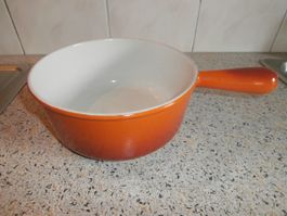 Gusseisen Topf / Fondue Caquelon Durchmesse  ca. 20 cm