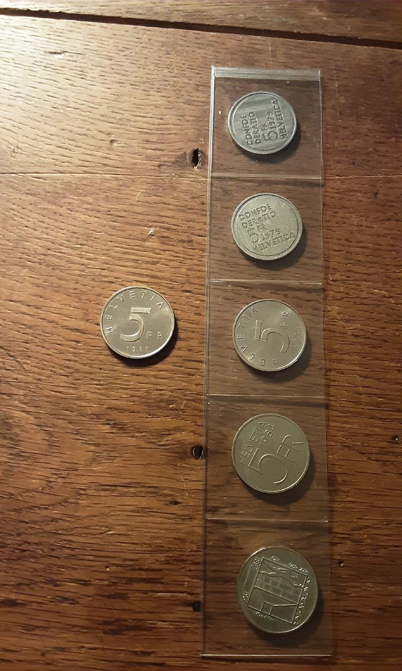 Tutti le monete: Lot de 16 pièces commémorative 5.- – Usato da Neuchâtel venduto da wyl_zxp8 4