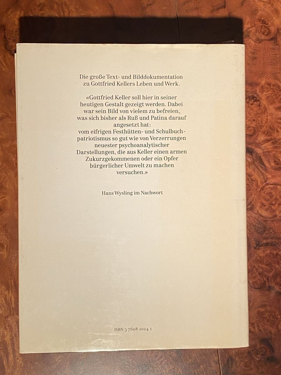Libri: Gottfried Keller: Text- und Bilddokumentation – Usato da Zuerich venduto da SonderArt-Wertgut 8