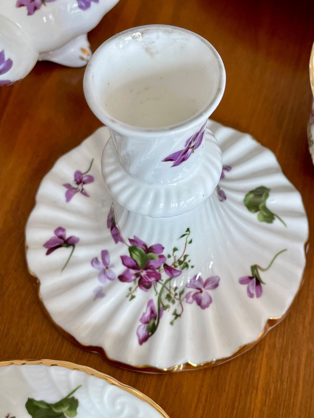 Services de table: 6-teilig, Teeservice Veilchenmuster, Hammersley, England – D'occasion à Brütten par dedi8486 9