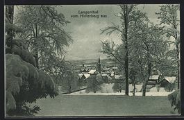 Langenthal, Teilansicht im Schnee vom Hi