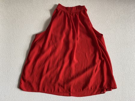 Top rouge d'été sans manches, taille 38, parfait état