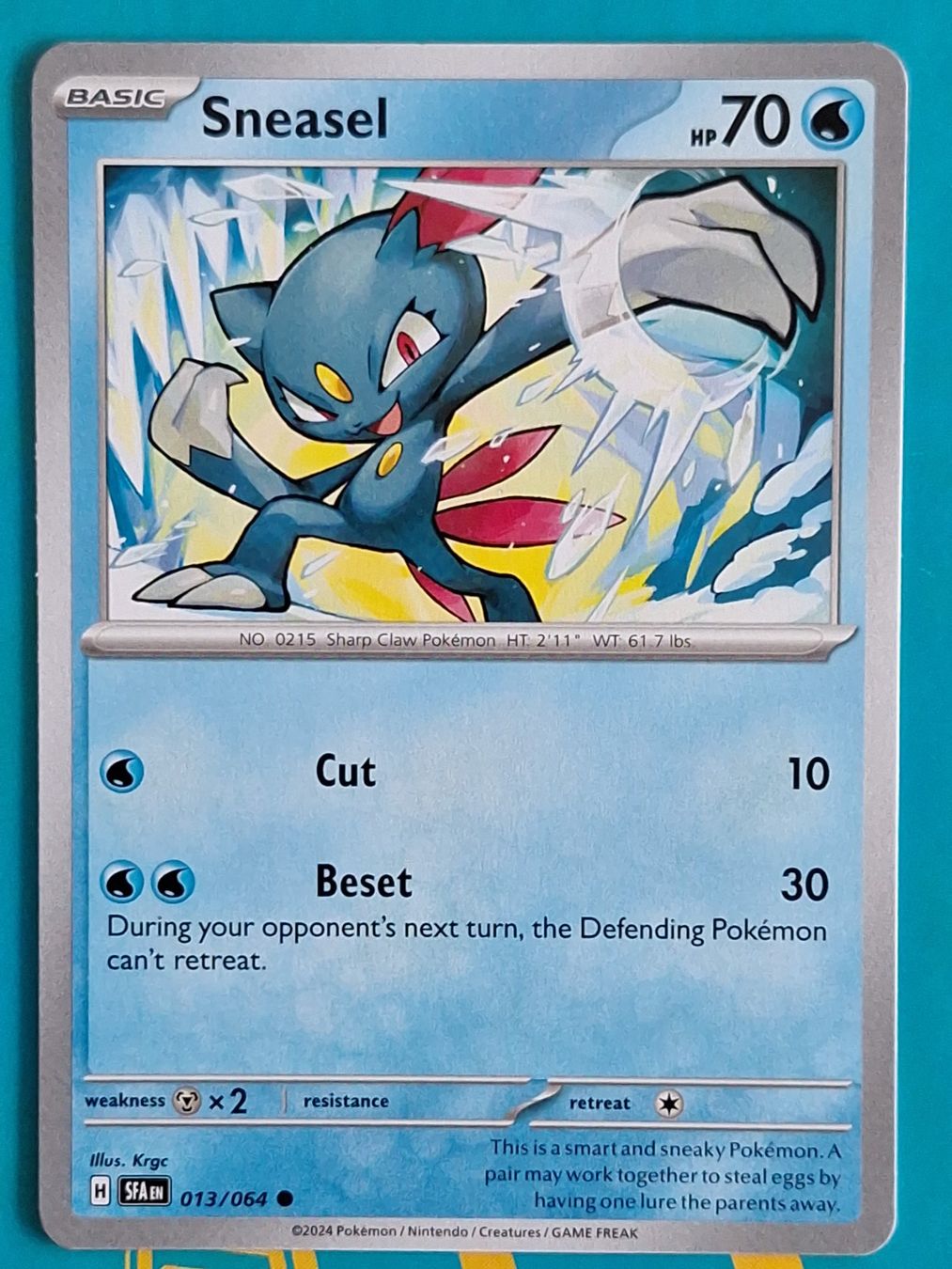 Pokémon Carte collezionabili: Sneasel - Pokemon Shrouded Fable - #7 – Usato da Altstätten SG venduto da GGsGameshop