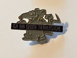 1 Pin Ich bin gegen Tierversuche